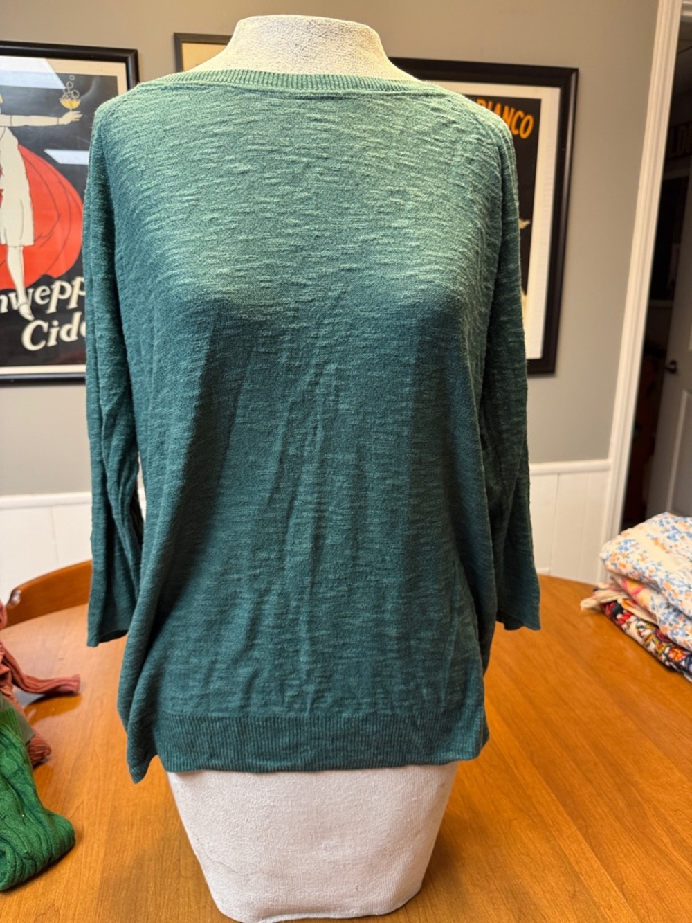 Forest Green Lightweight Knit Top